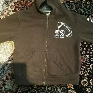 Toddler.   Brown hooded sweatshirt